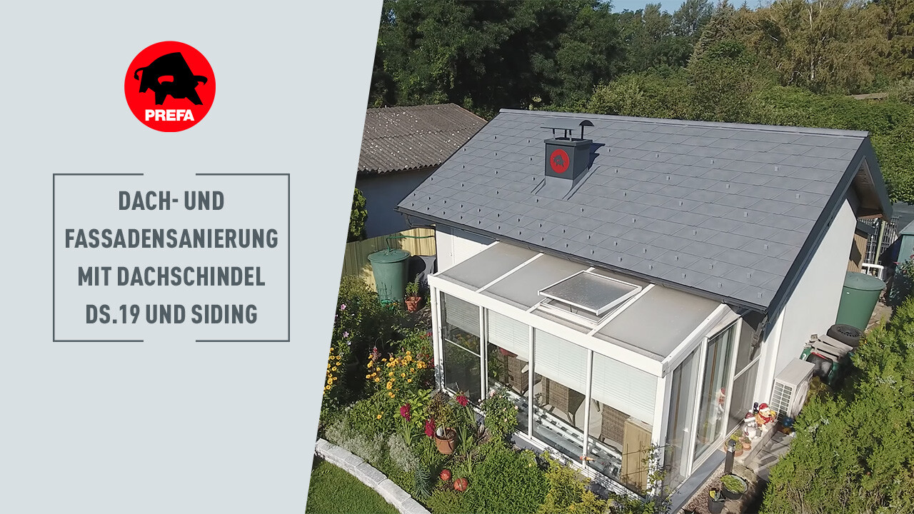Video über Dacheindeckung bei Familie Tinkl in Zillingdorf mit der Dachschindel DS.19 in der Farbe P.10 Steingrau