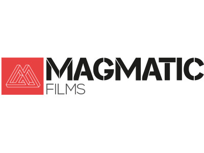 Logo von Magmatic Films auf grauem Hintergrund
