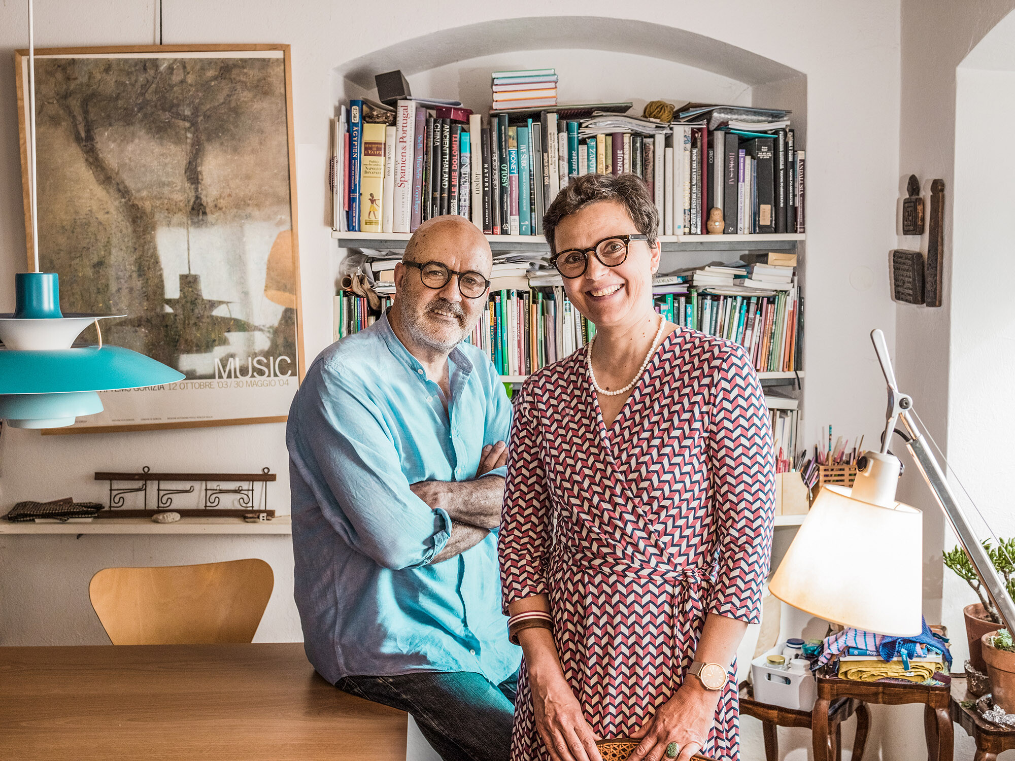 Portrait der Architekten Aleksander Saša Ostan und Natascha Pavlin von Atelje Ostan Pavlin.